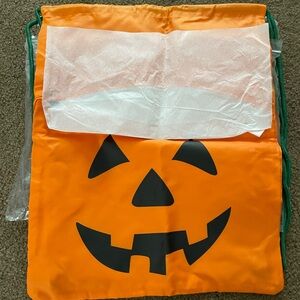 Playful Pumpkin Cinch Sac